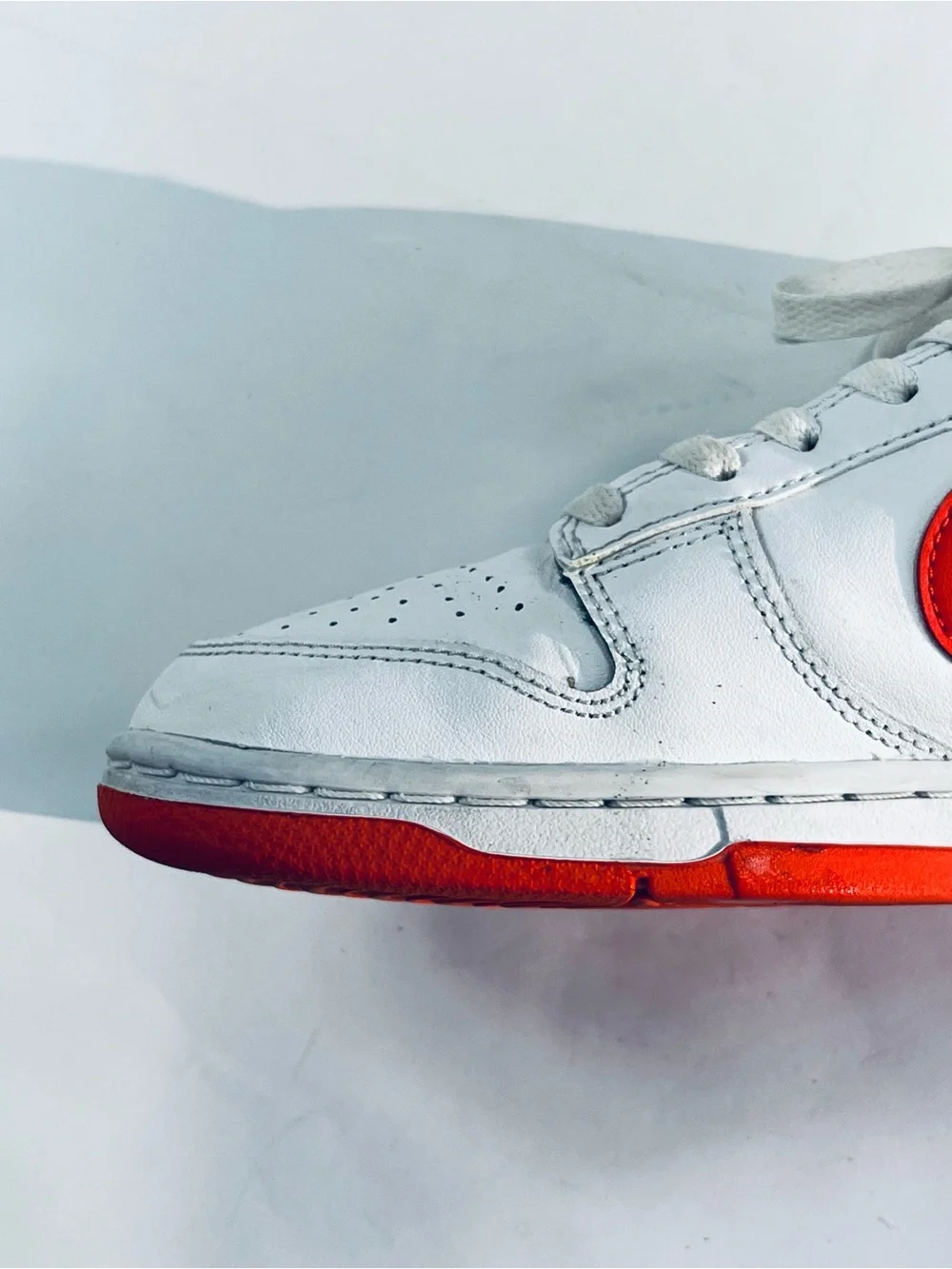 Nike Dunk Low Retro Shoes White Picante Red #DV0831-103 Men’s:8.5 Sneakers